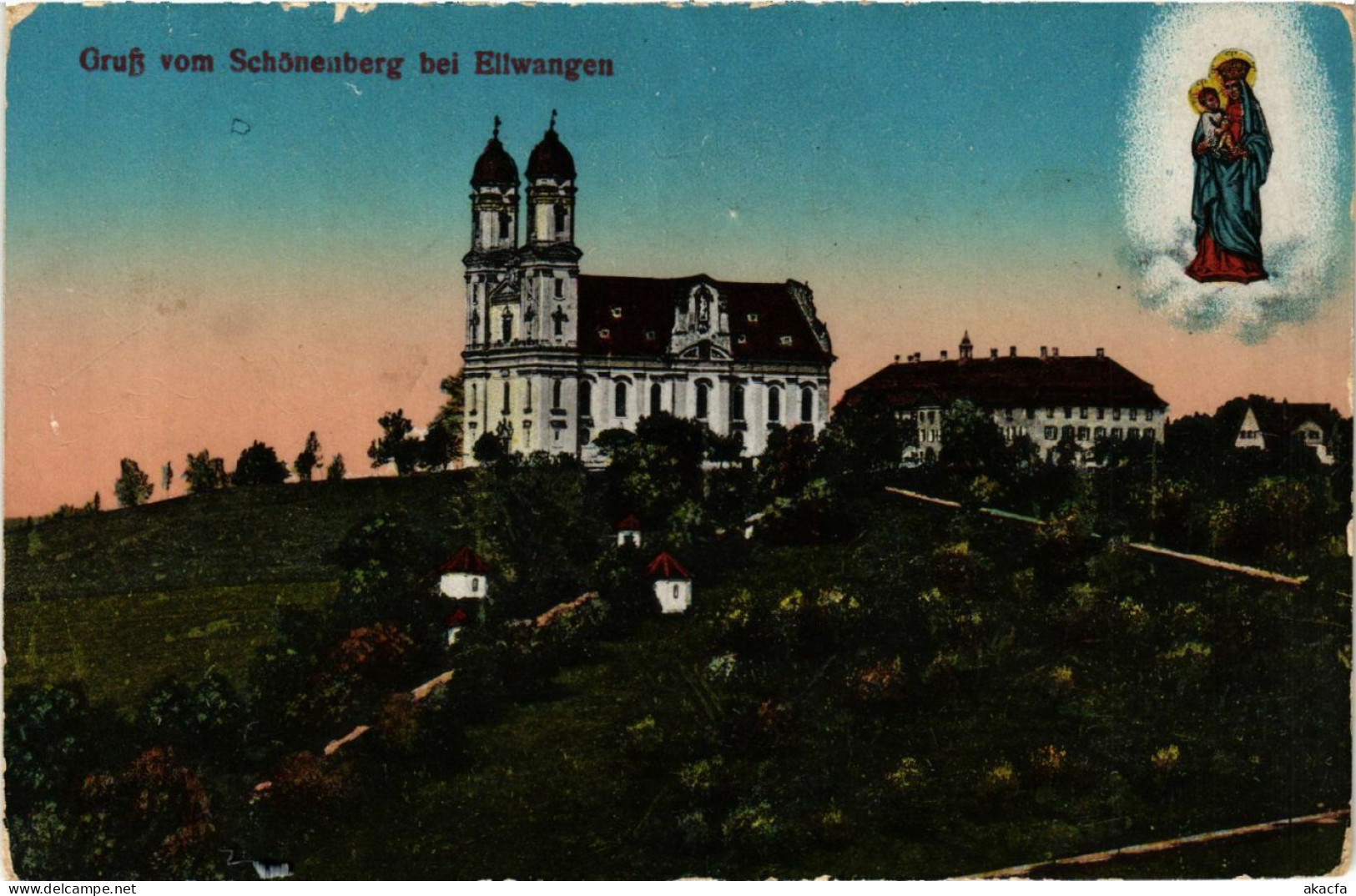 CPA AK Ellwangen – Gruss Vom Schönenberg Bei Ellwangen GERMANY (857251) - Ellwangen