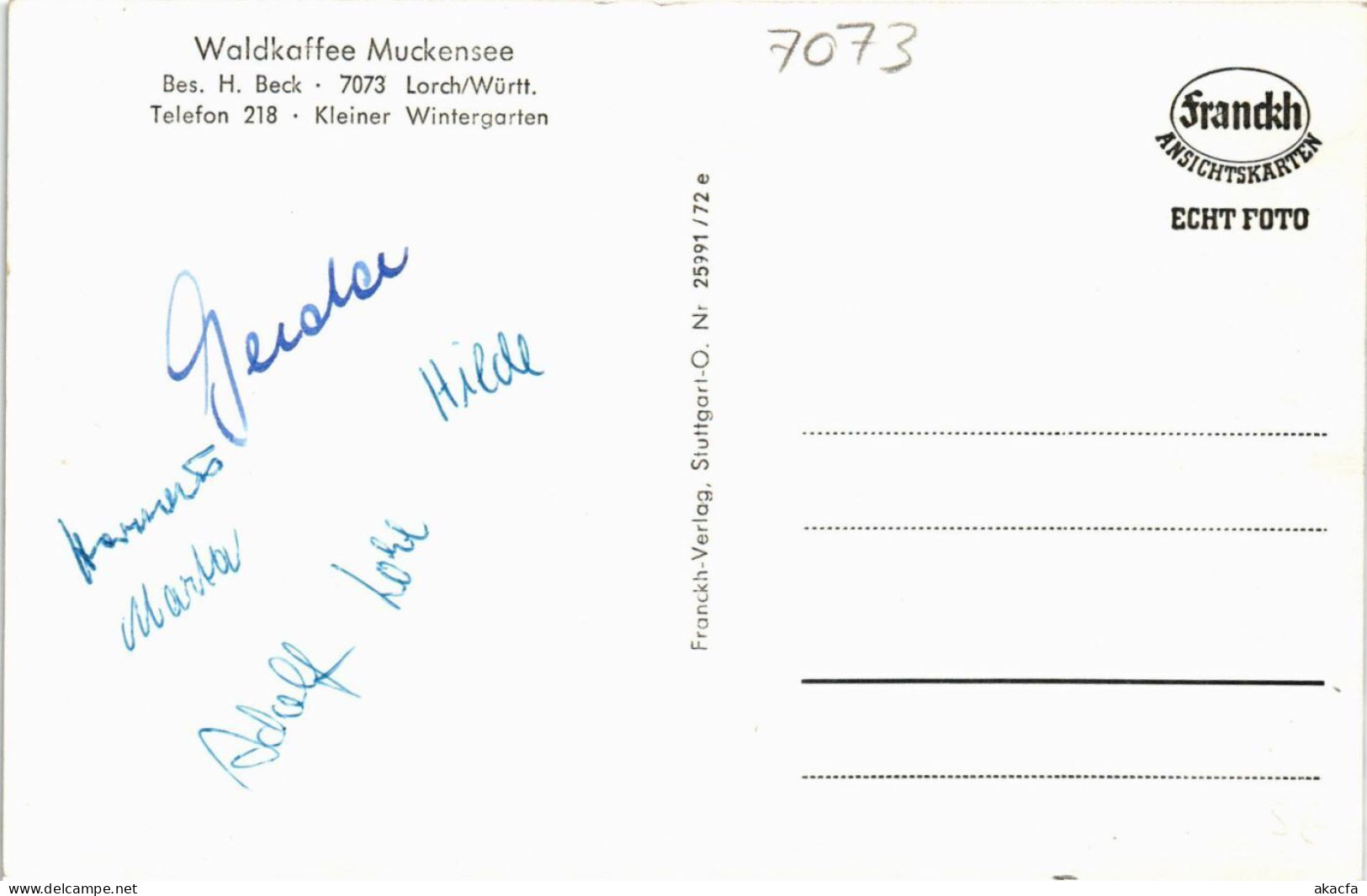 CPA AK Lorch – Waldkaffee Muckensee GERMANY (857436) - Lorch