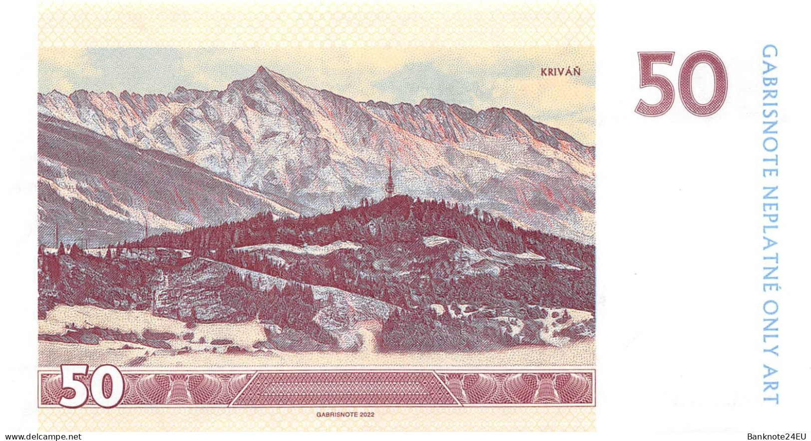 Slovakia 50-100-200 Halierov 2022 Unc Specimen - Specimen