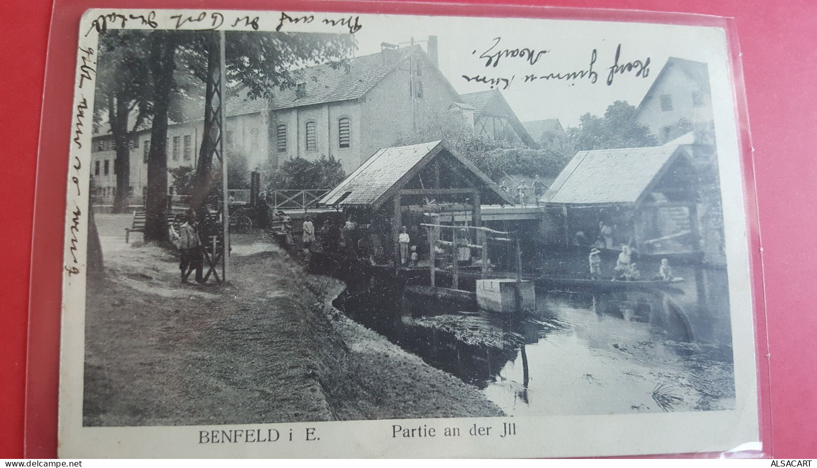 Benfeld  Partie An Der Ill , Lavoir , Cachet Rouge Pr.sb - Benfeld