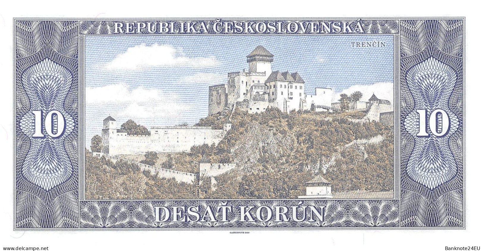 Czechslovakia 10 Korun 2020 Unc Specimen - Fictifs & Spécimens