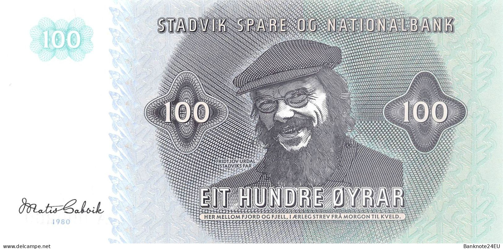 Norway 100 øyrar 2020 Unc Specimen - Specimen