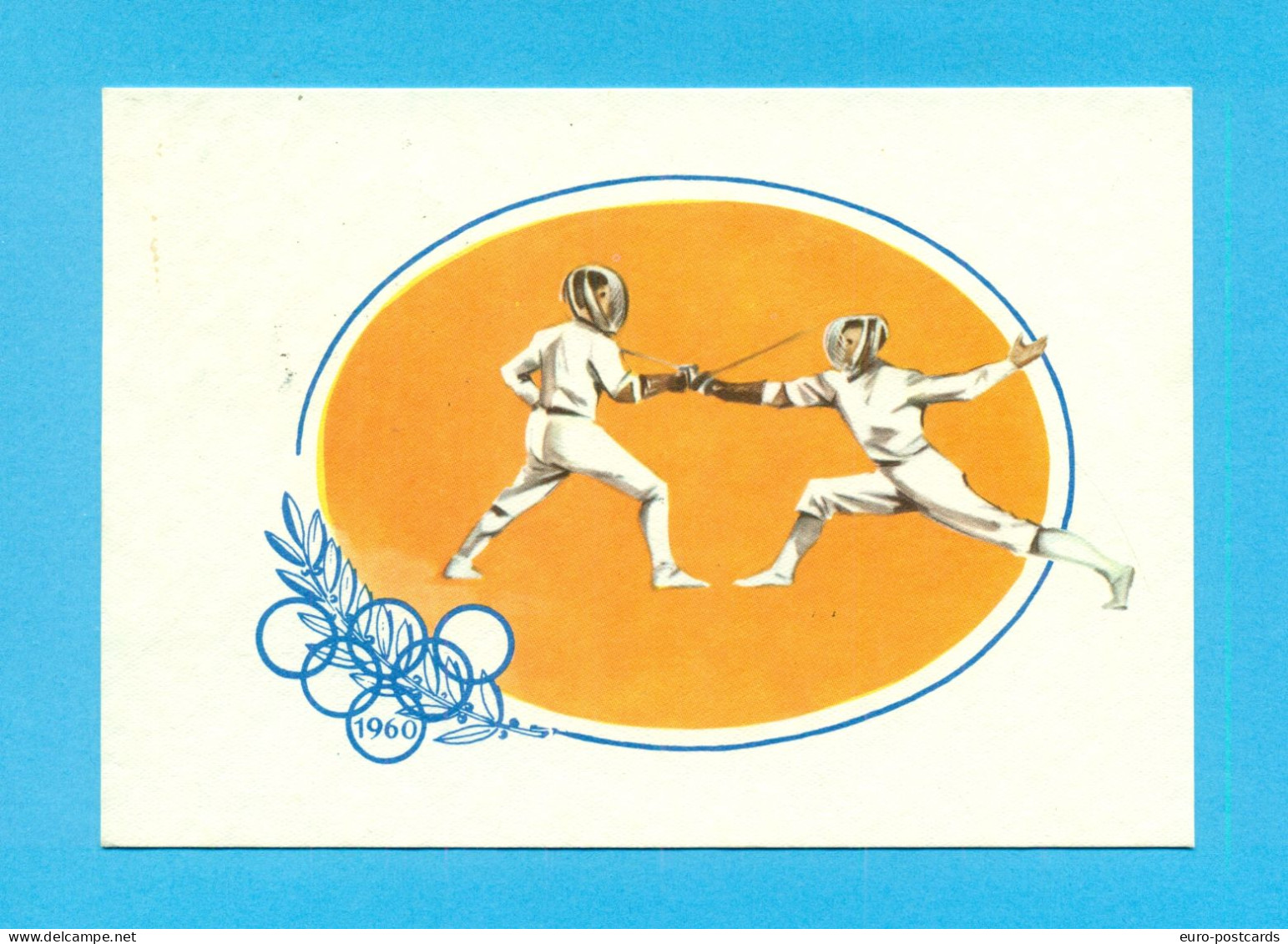 SPORT-SCHERMA - ANNULLO OLIMPIADI-ROMA-MARCOFILIA-ANNULLO SPECIALE- - Fencing