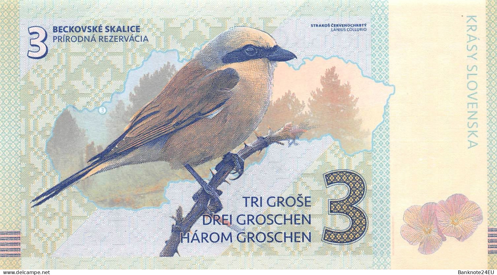 Slovakia 1,2,3 Groše Slovenské hrady 2021 Unc Specimen