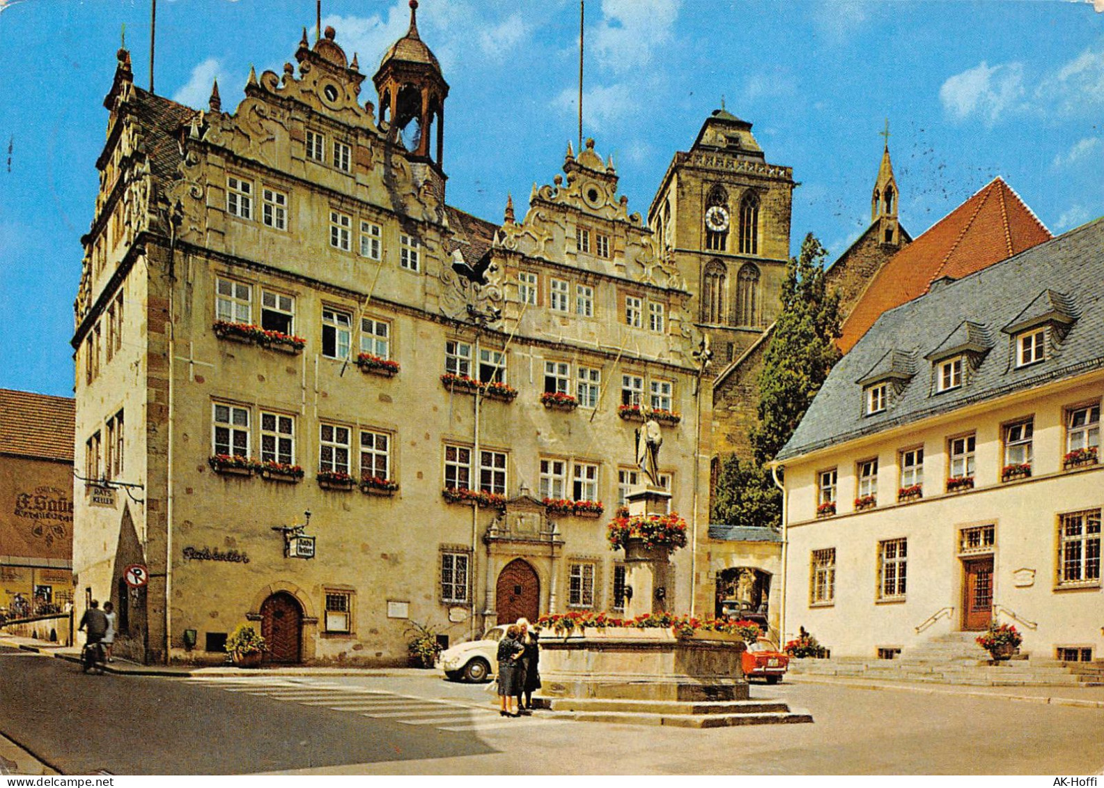 Bad Hersfeld. Partie Am Rathaus. Lullusbrunnen (1041) - Bad Hersfeld
