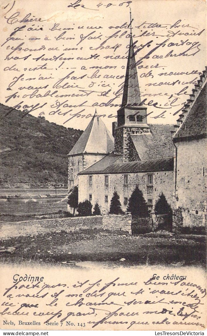 BELGIQUE - GODINNE Sur MEUSE - Le Château - Carte Postale Ancienne - Sonstige & Ohne Zuordnung