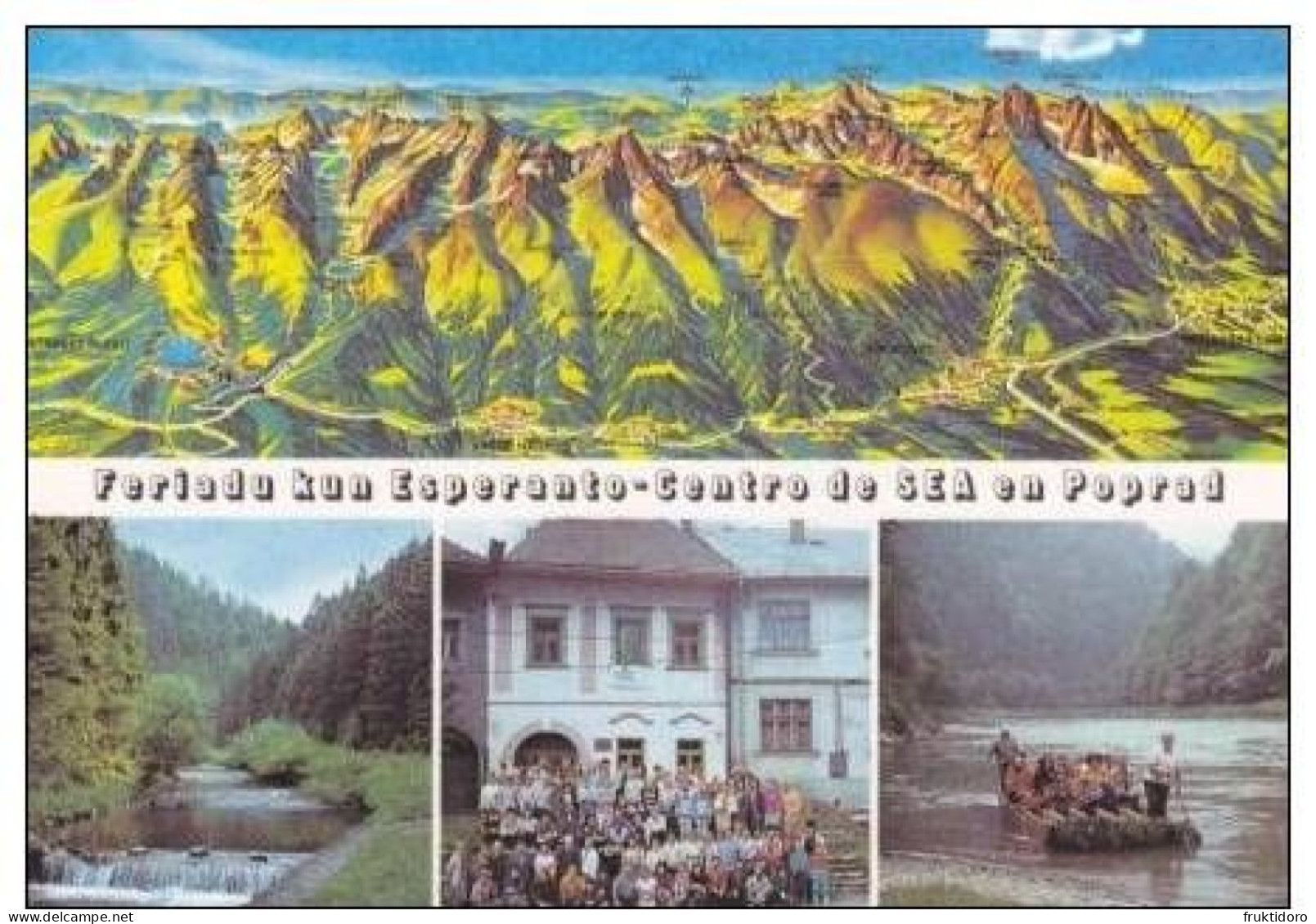 AKEO 14 Esperanto Postcards Czechoslovakia Lančov - Somera Esperanto-Tendaro / Poprad / Marianske Lazne - Karlovy Vary - Esperanto