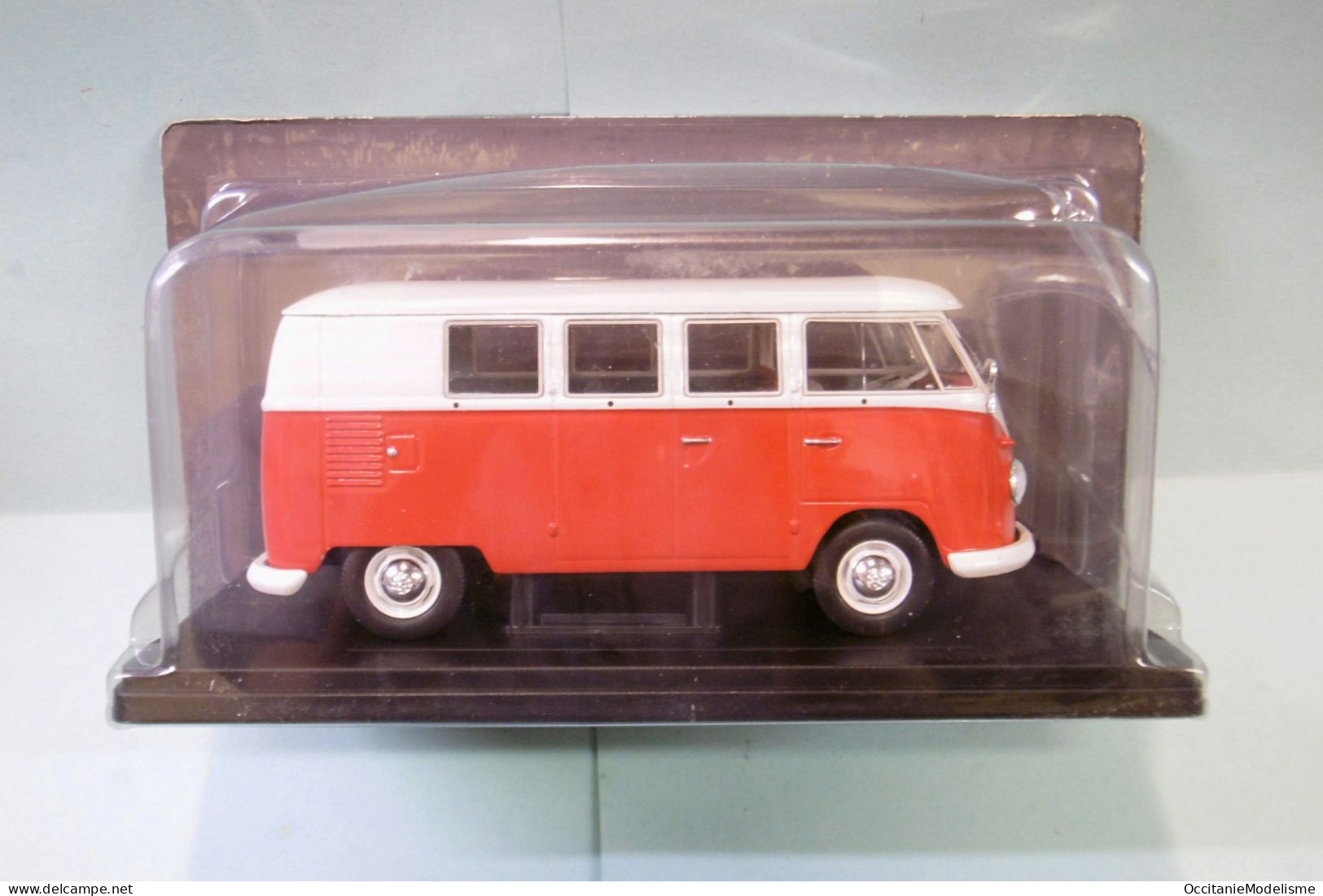 Ixo / Salvat - VW VOLKSWAGEN T1 COMBI Minibus 1960 Rouge Et Crème Neuf 1/24 - Autres & Non Classés