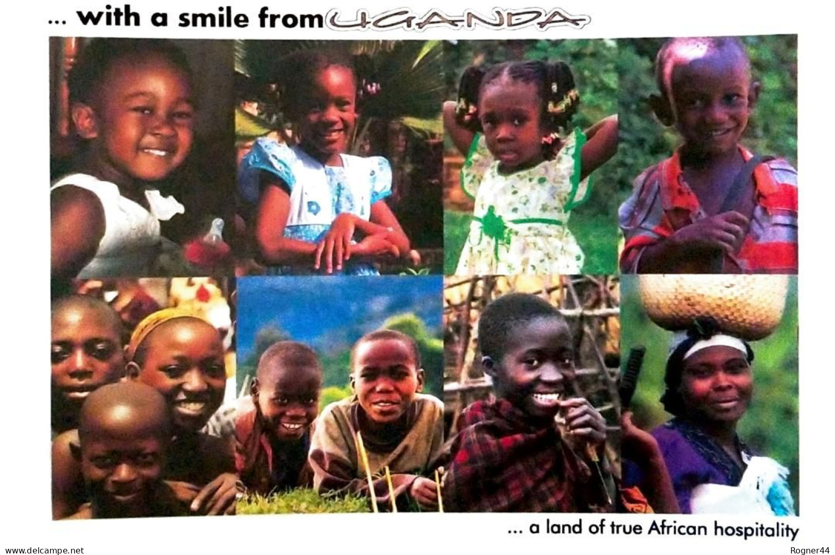 Uganda Postcard Sold By Post Office Smiling Kids Unused - Uganda