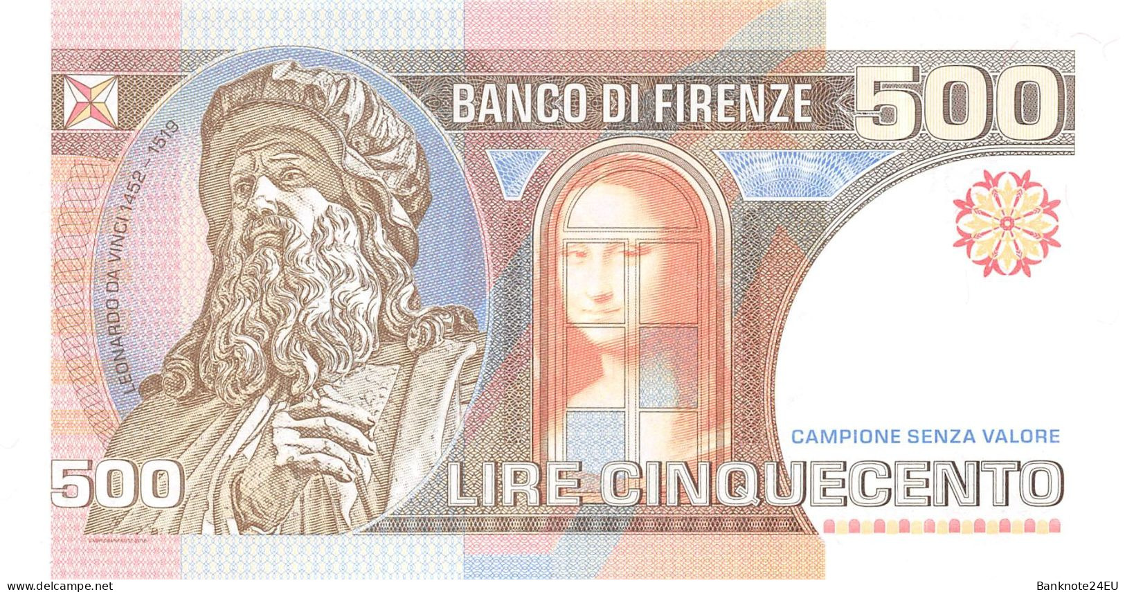 Italy 500 Lire 2019 Unc Prefix A Unc Specimen - Specimen