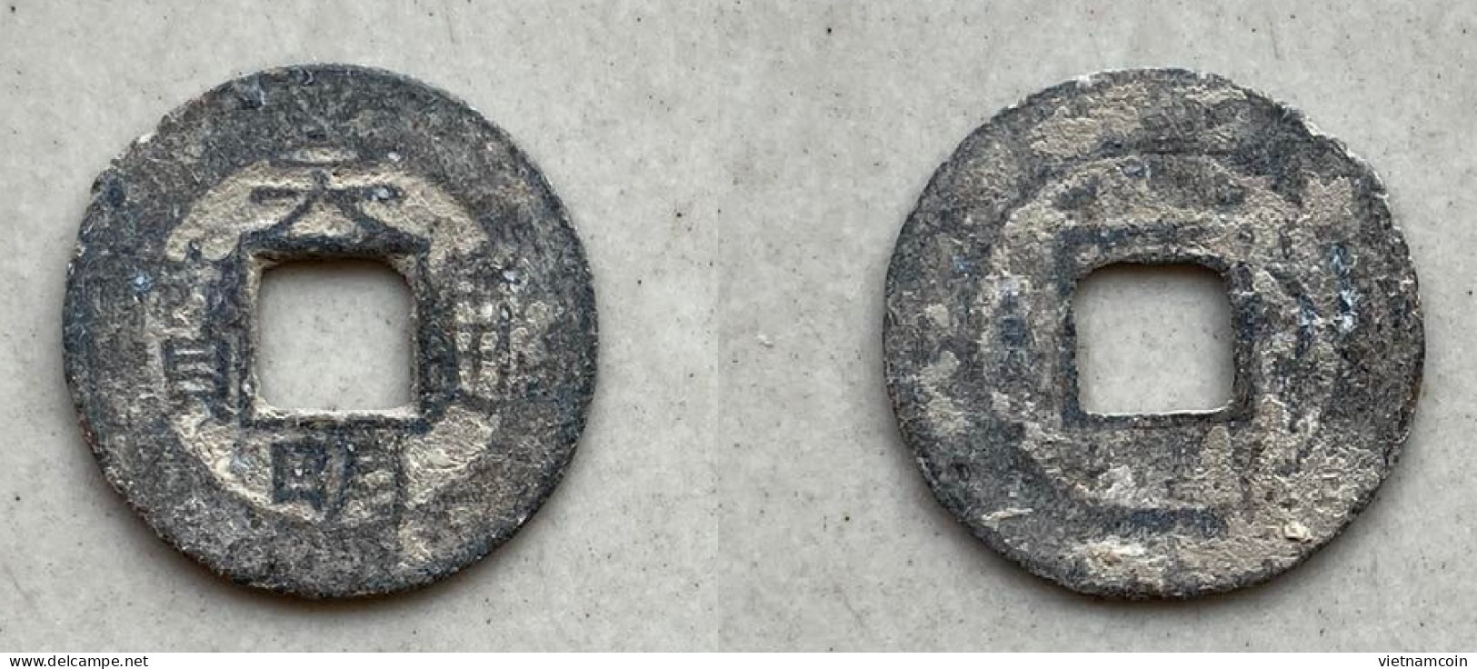 Ancient Annam Coin  Thien Minh Thong Bao (zinc Coin) THE NGUYEN LORDS (1558-1778) - Viêt-Nam