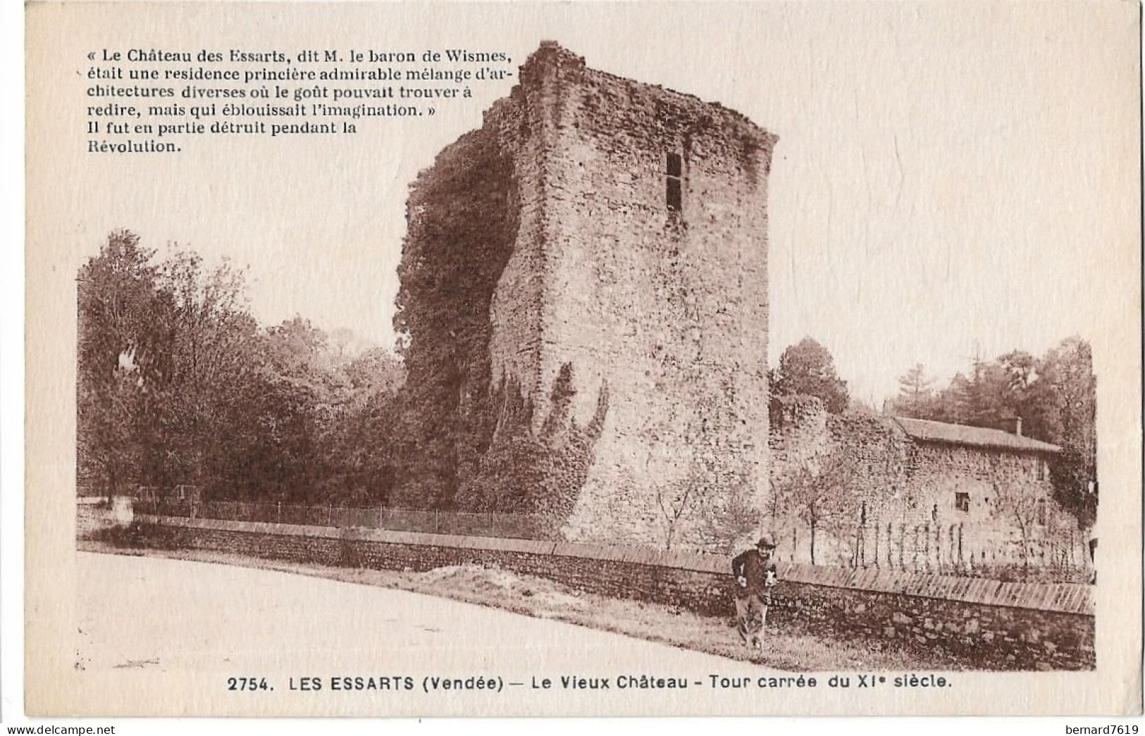 85   Les Essarts -  Le Vieux Chateau  - Tour Carree Du XI E Siecle - Les Essarts