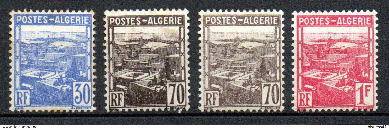 Col33 Colonie Algérie N° 163 à 165 + 164 Foncé Neuf X MH Cote : 1,00€ - Oblitérés