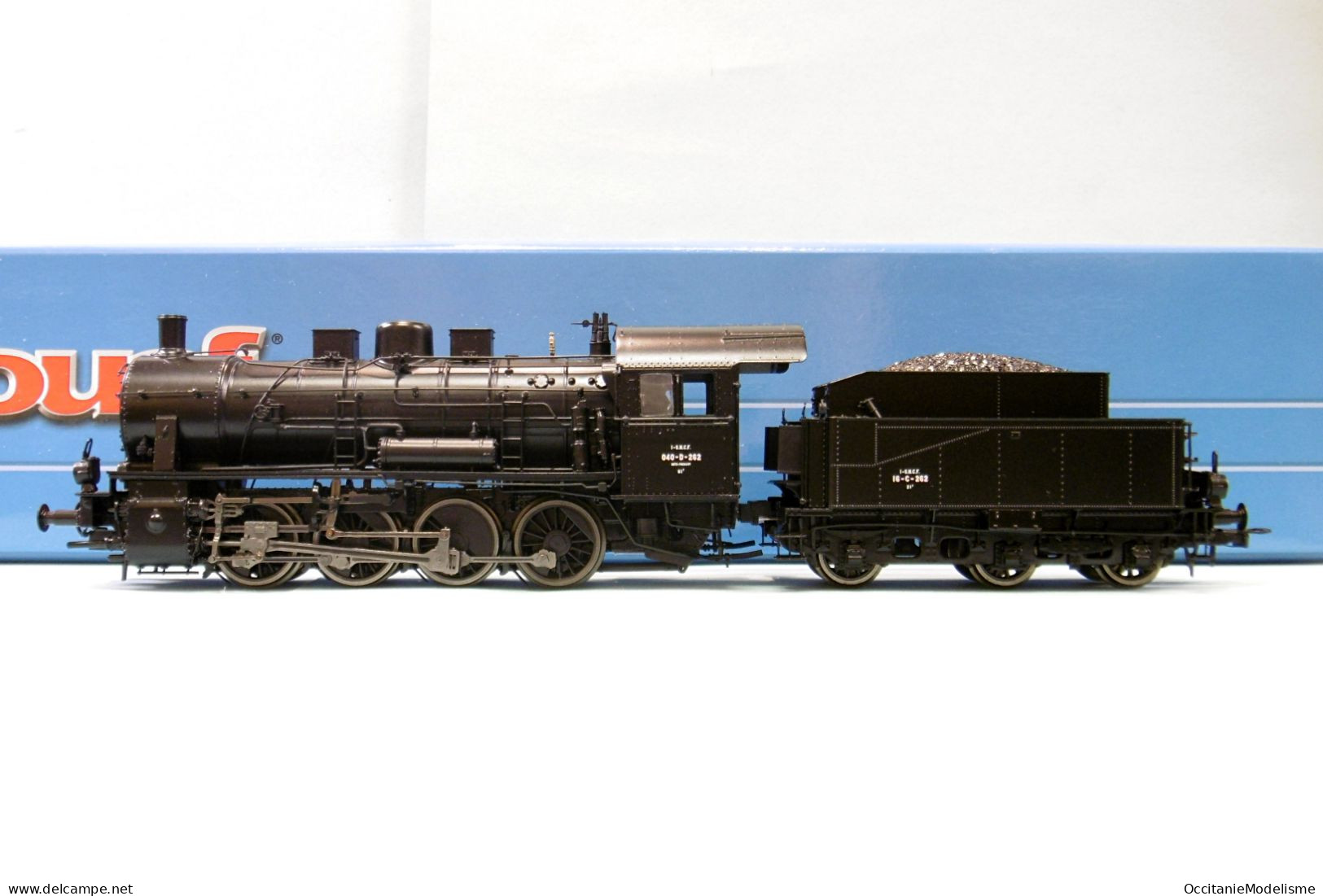 Jouef - Locomotive Vapeur 040 D 262 Ex AL Noir ép. III Réf. HJ2404 HO 1/87 - Loks