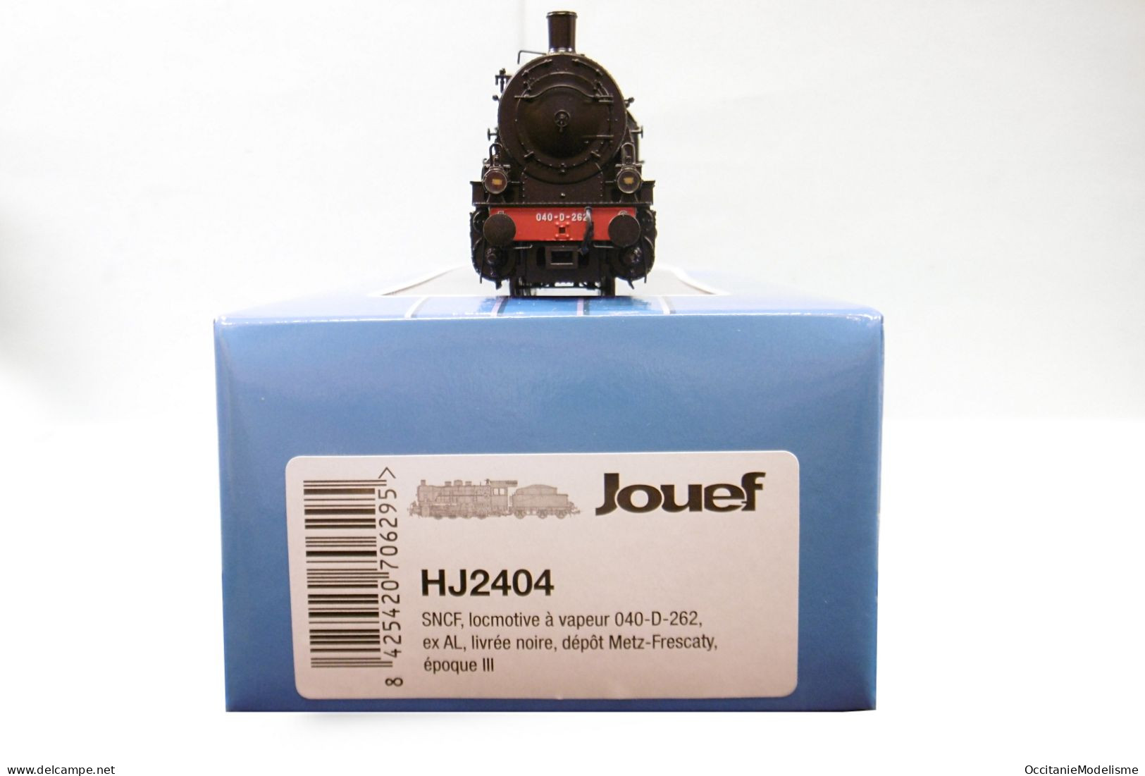 Jouef - Locomotive vapeur 040 D 262 ex AL noir ép. III réf. HJ2404 HO 1/87