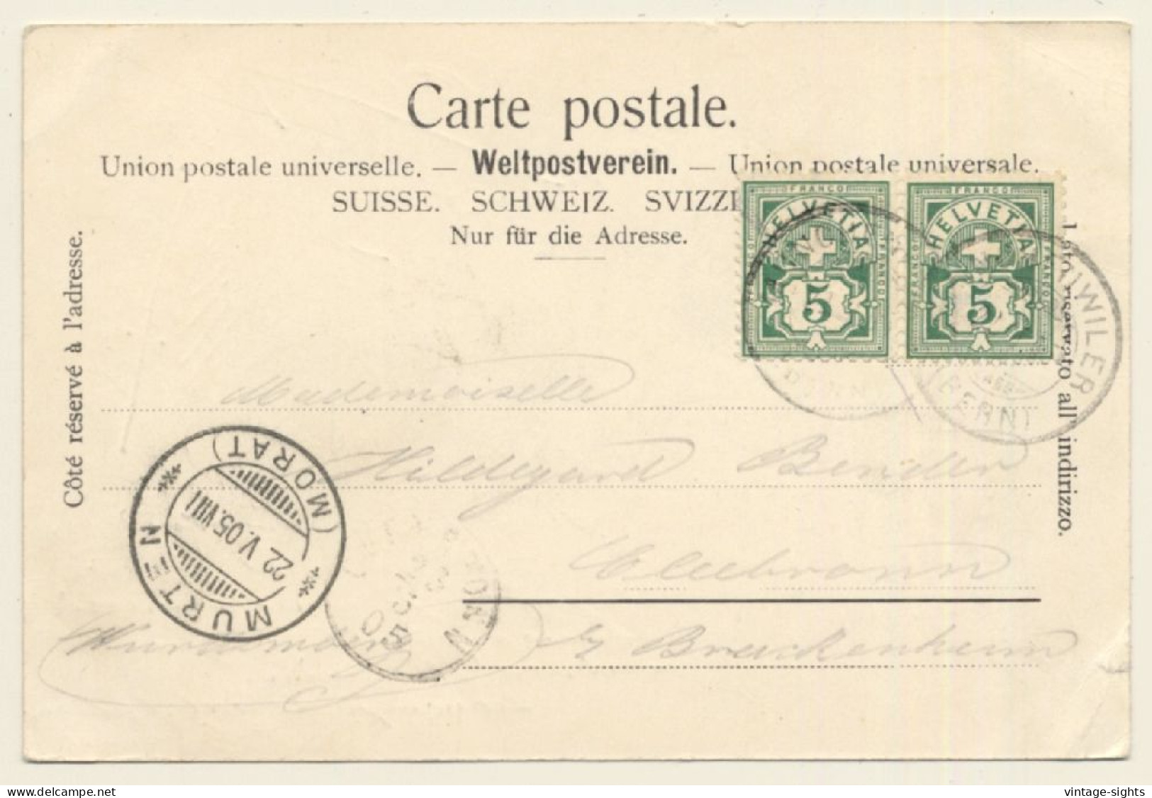 Villars-Les-Moines - Münchenwiler / Switzerland: Chateau (Vintage PC 1905) - Villars-les-Moines