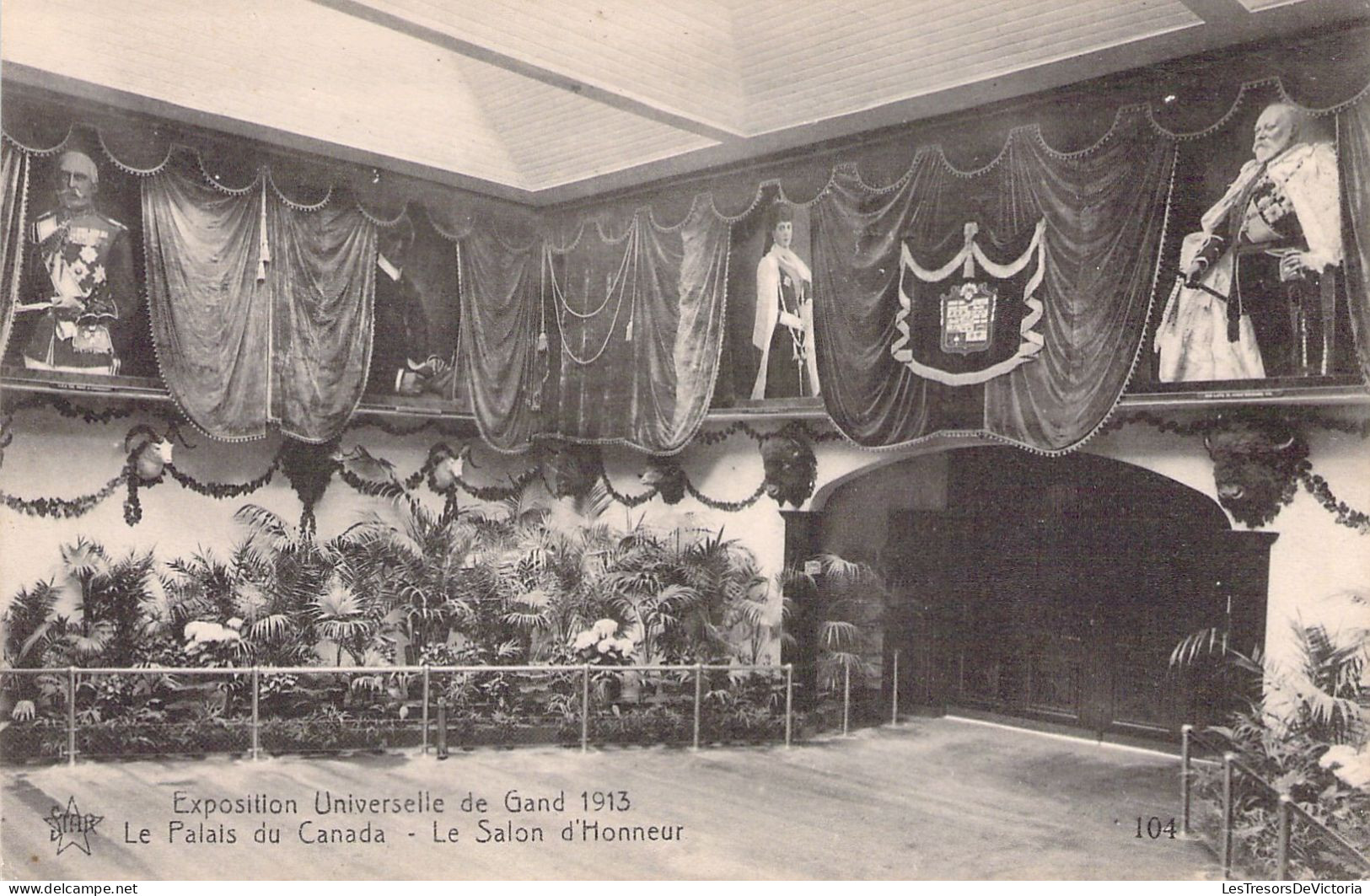 BELGIQUE - GAND - Exposition Universelle 1913 - Le Palais Du Canada - Le Salon D'honneur - Carte Postale Ancienne - Gent