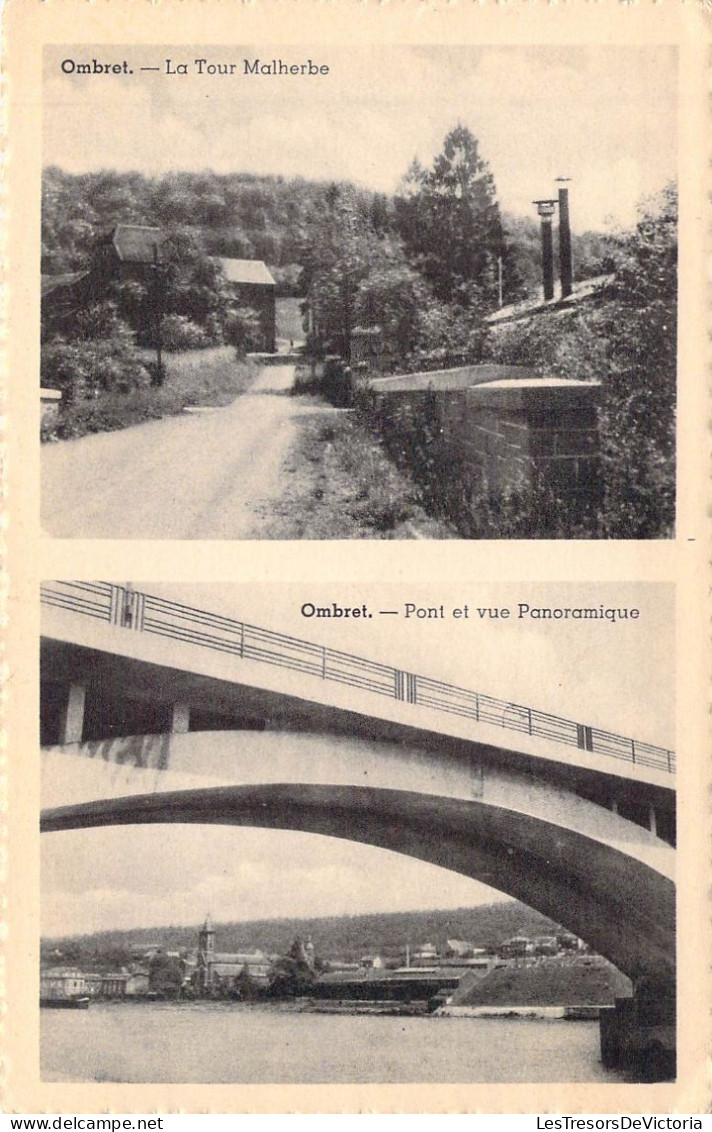 BELGIQUE - OMBRET - La Tour Malherbe - Pont Et Vue Panoramique - Carte Postale Ancienne - Other & Unclassified
