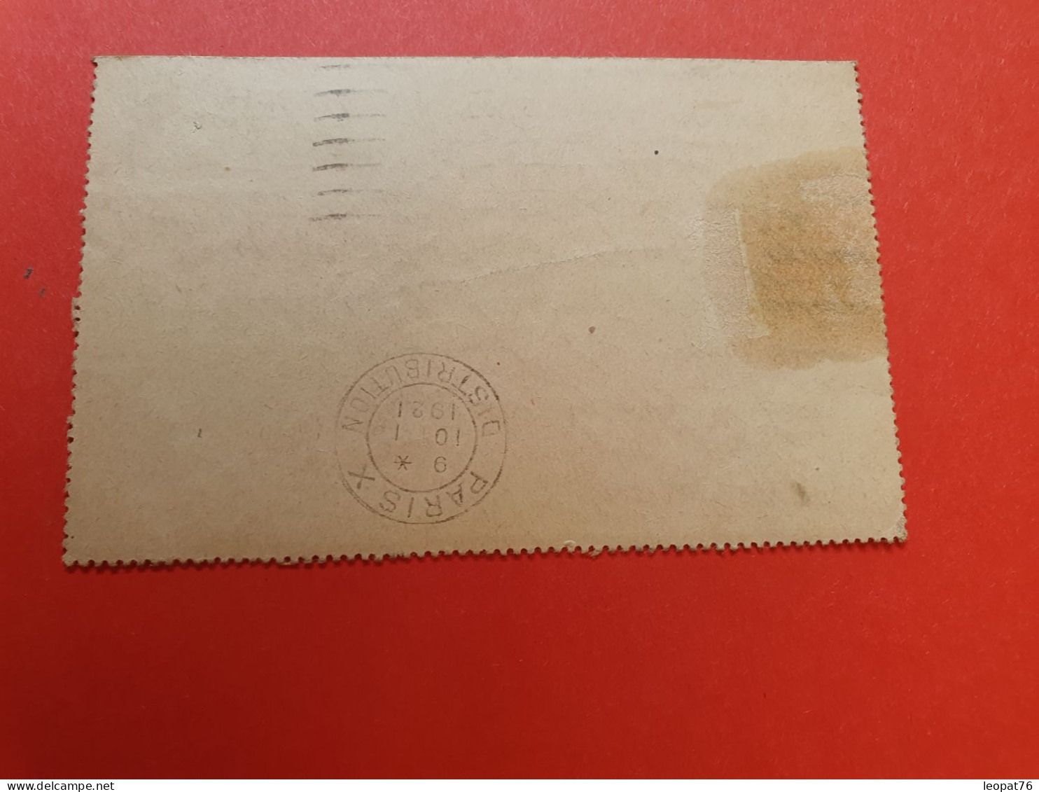 Entier Postal ( Carte Lettre ) Type Semeuse + Complément De Nantes Pour Paris En 1921 - Réf 251 - Cartes-lettres
