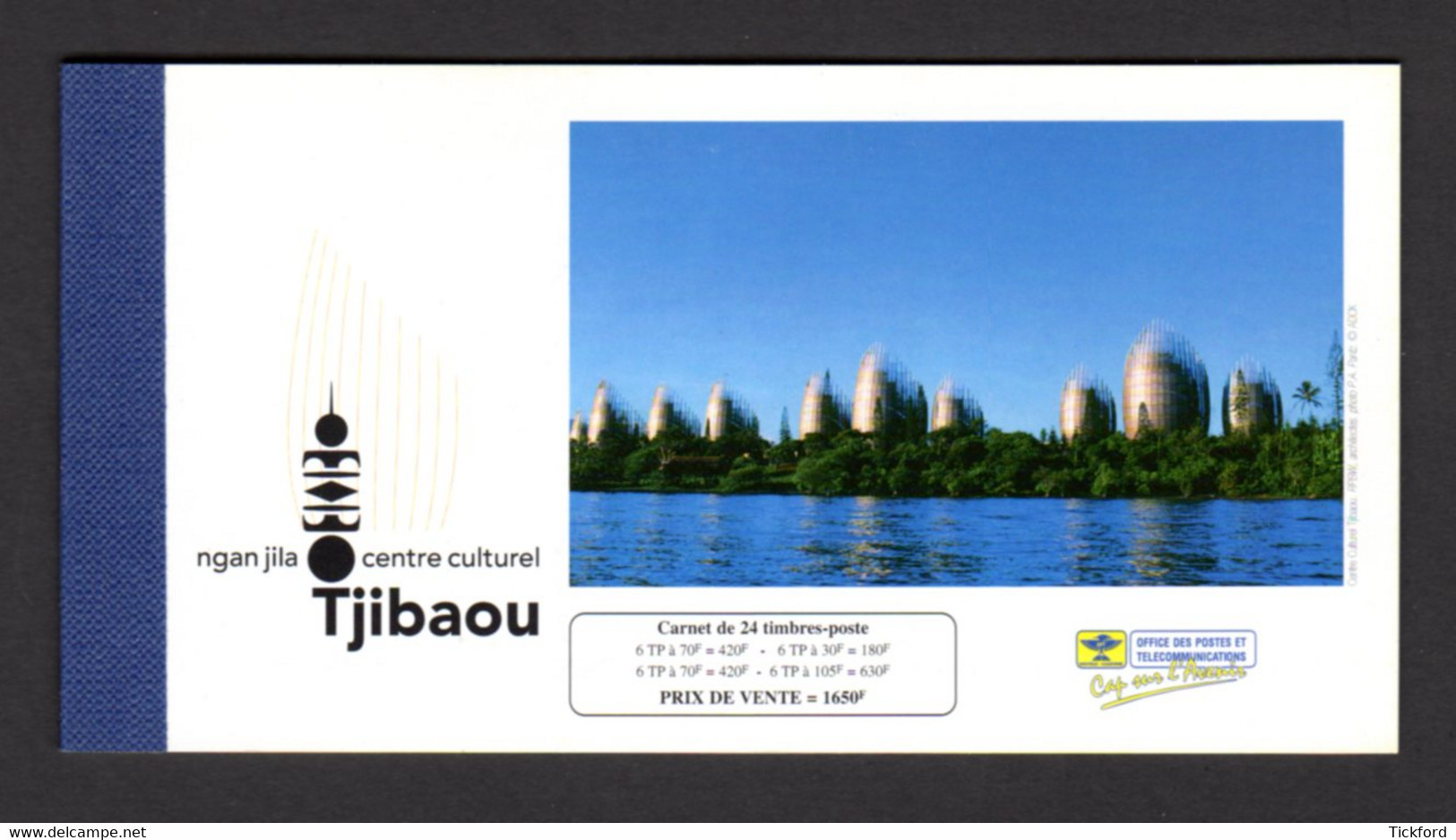 NOUVELLE CALEDONIE 1998 - Yvert N° C757 - Neuf ** / MNH - Le Centre Culturel Tjibaou - Markenheftchen
