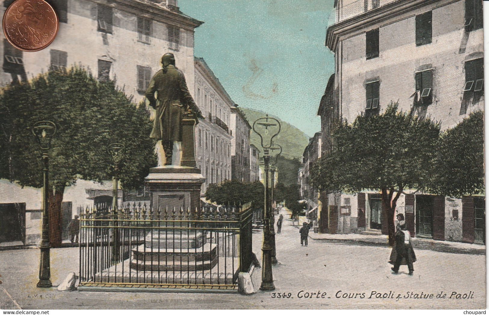 20 - 2B   Carte Postale Ancienne De  CORTE      Cours Paoli - Corte