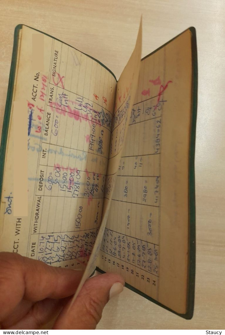 India Non-existing / CLOSED Bank - THE CHARTERED BANK's "SAVINGS BANK - VINTAGE PASSBOOK" (COMPLETE), As Per Scan - Bank & Insurance