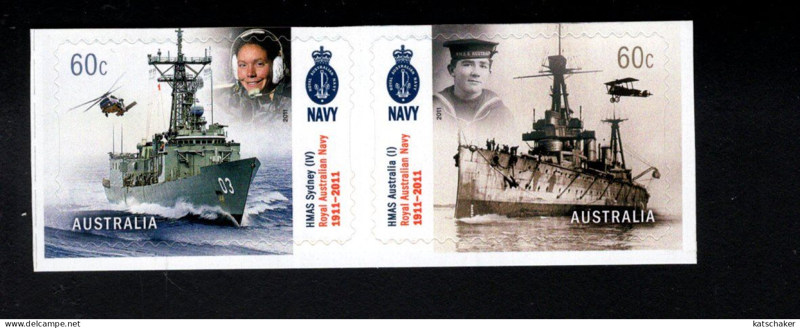 1767657277 2011 SCOTT 3530 3531  (XX)  POSTFRIS MINT NEVER HINGED  - AUSTRALIAN NAVY - CENT. - Mint Stamps