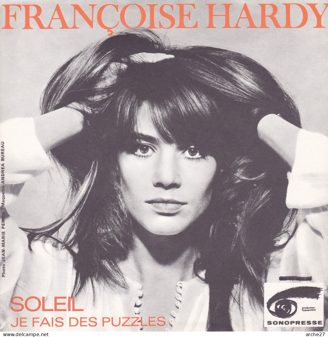 POCHETTE (encart) SP 45 TOURS Françoise HARDY - HY 45901 L (sans Disque) - Zubehör & Versandtaschen