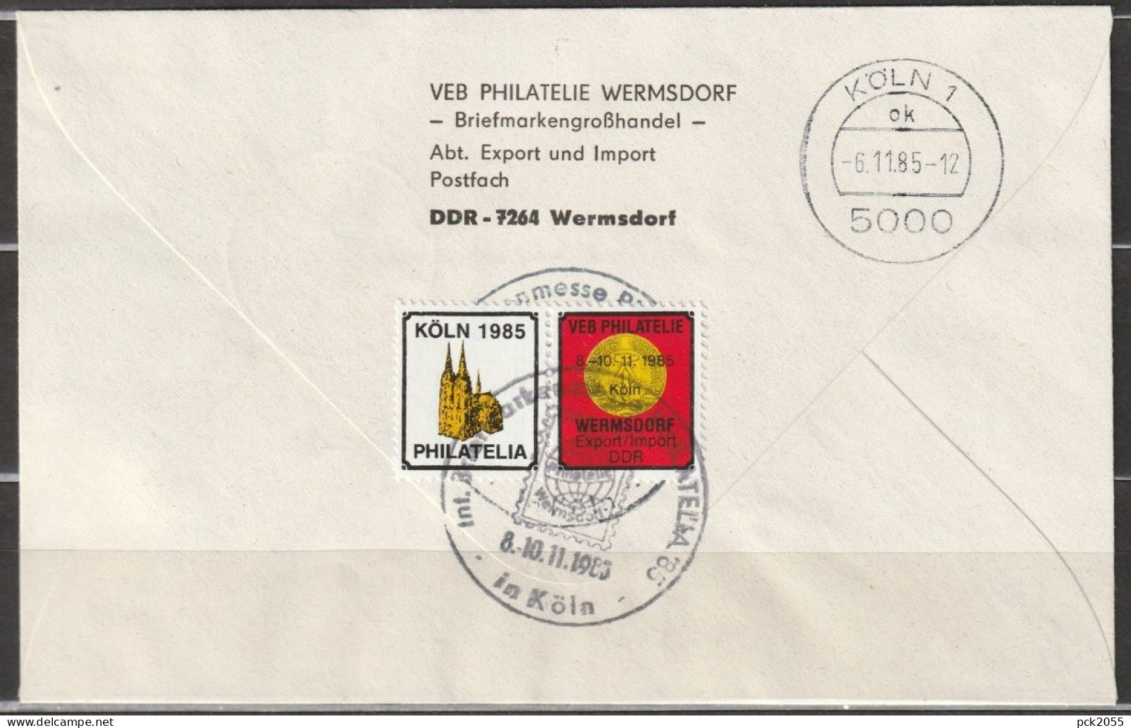 DDR Ganzsache 1985 Nr. PU02/003ab Burgen Der DDR PHILATELIA 85 Köln Einschreiben/Express( D 2228 )günstige Versandkosten - Private Covers - Mint