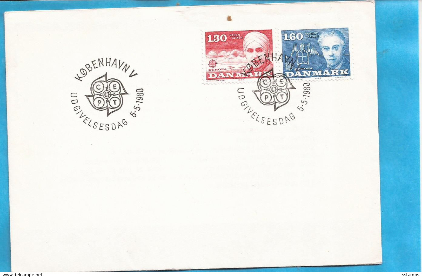 3-1-23  1980   DANIMARKA  EUROPA CEPT      BRIEF - Storia Postale