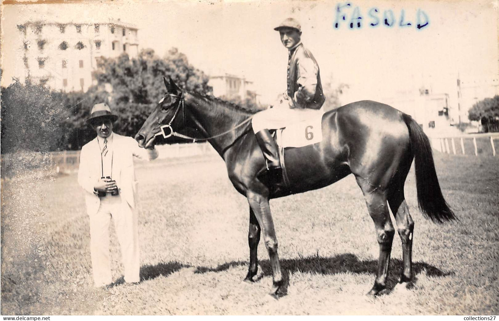 LOT DE 42 CARTES PHOTO -1934 / 1937 - CHEVAUX DE COURSE- HIPPODROME DU CAIRE EGYPTE