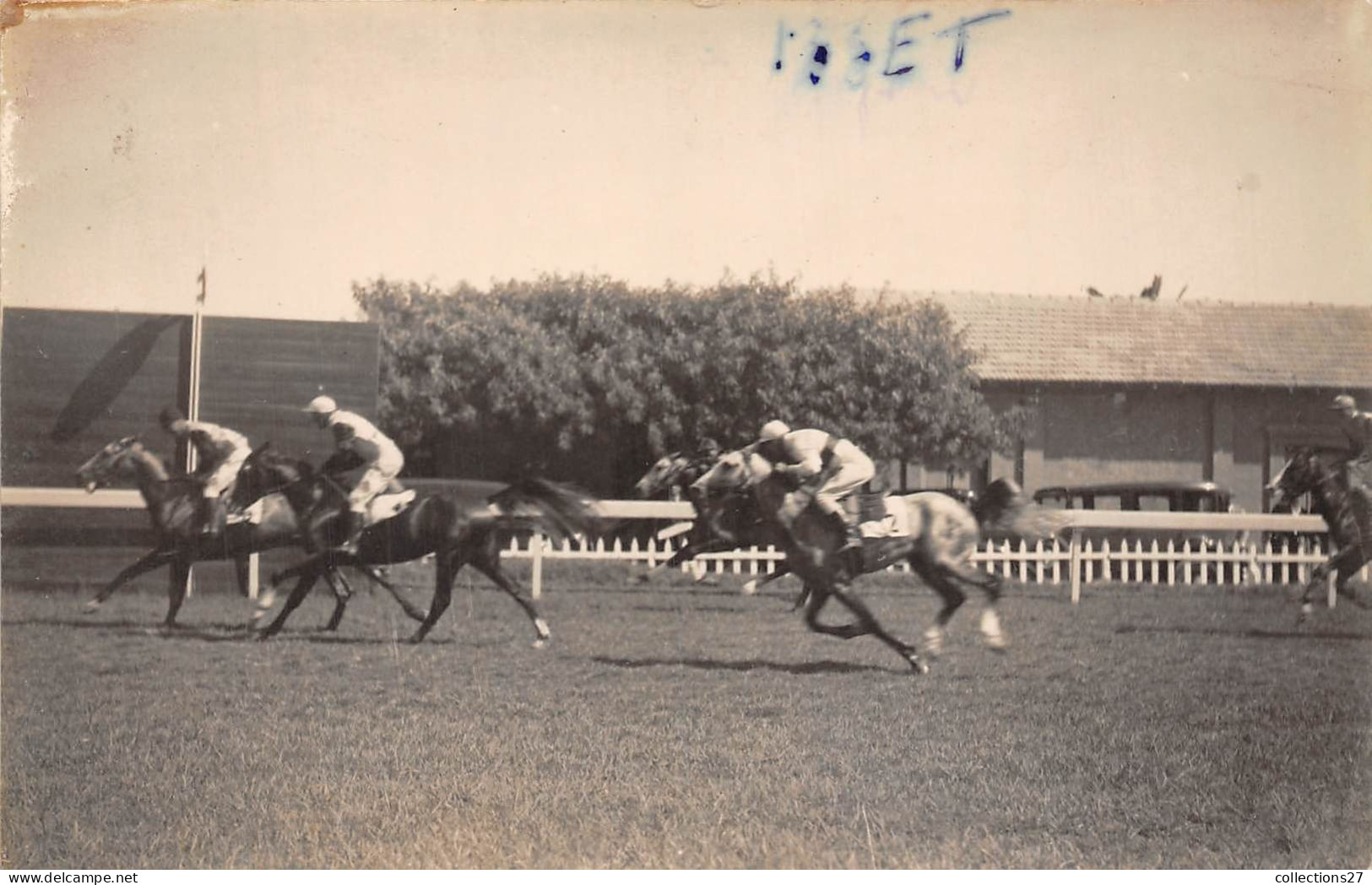 LOT DE 42 CARTES PHOTO -1934 / 1937 - CHEVAUX DE COURSE- HIPPODROME DU CAIRE EGYPTE