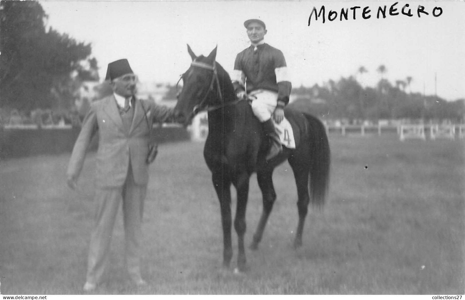 LOT DE 42 CARTES PHOTO -1934 / 1937 - CHEVAUX DE COURSE- HIPPODROME DU CAIRE EGYPTE