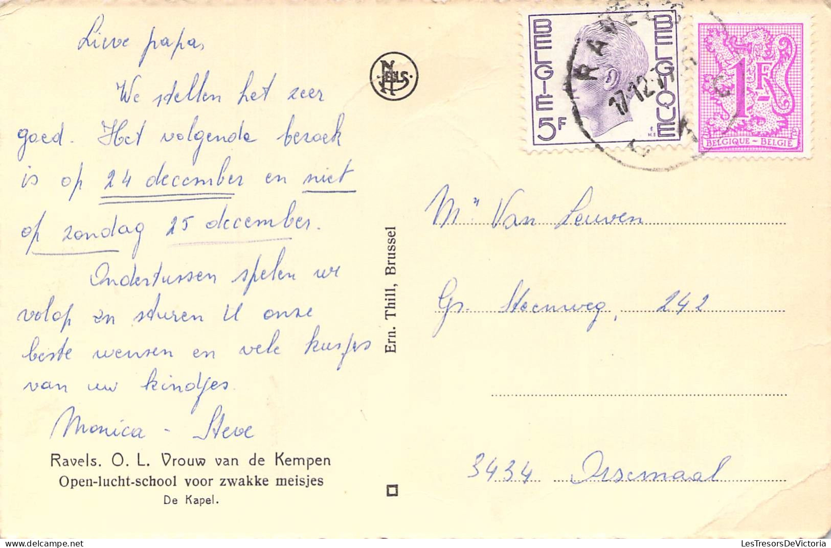BELGIQUE - RAVELS - Vrouw Van De Kempen - Carte Postale Ancienne - Ravels