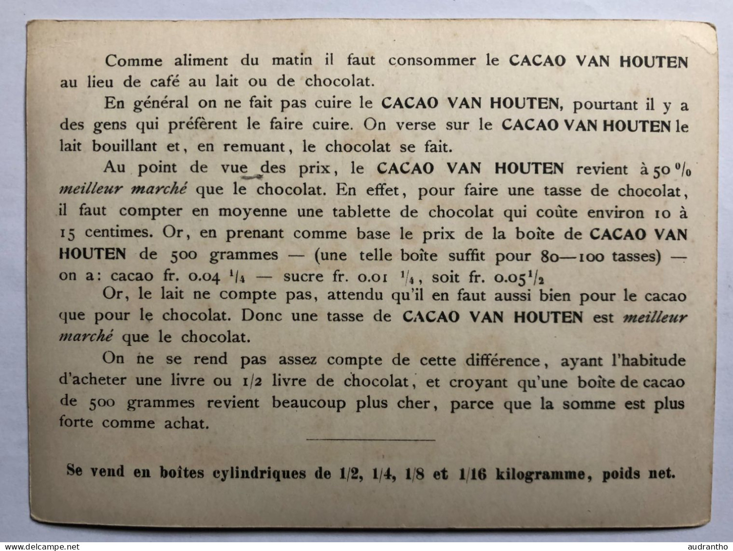 Grande Chromo - Cacao VAN HOUTEN - Moscou Kremlin - Cathédrale De L'annonciation - Van Houten