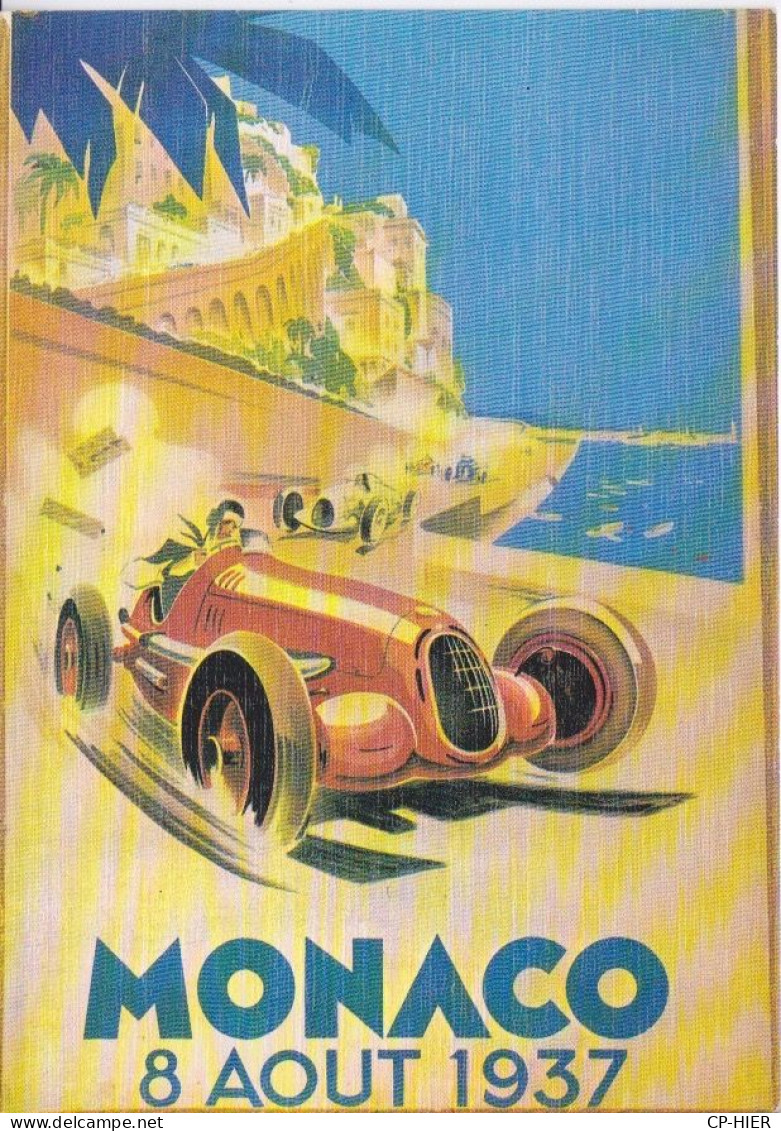LOT DE 6 CARTES CPM - MONACO - MONTE-CARLO - AUTOMOBILE GRAND PRIX - TENNIS - FILM - THEATRE - Monte-Carlo
