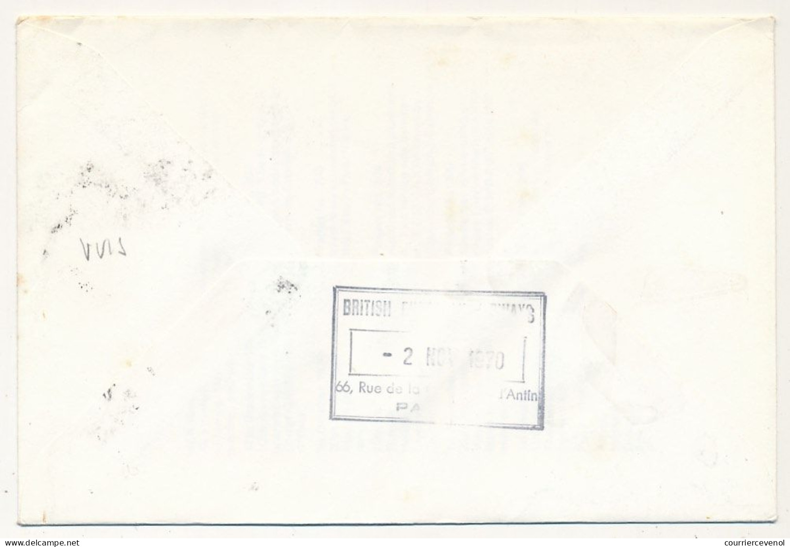 GRANDE BRETAGNE - Env. BEA - 20eme Anniversaire Viscount Aircraft 1er Nov 1970 - Briefe U. Dokumente