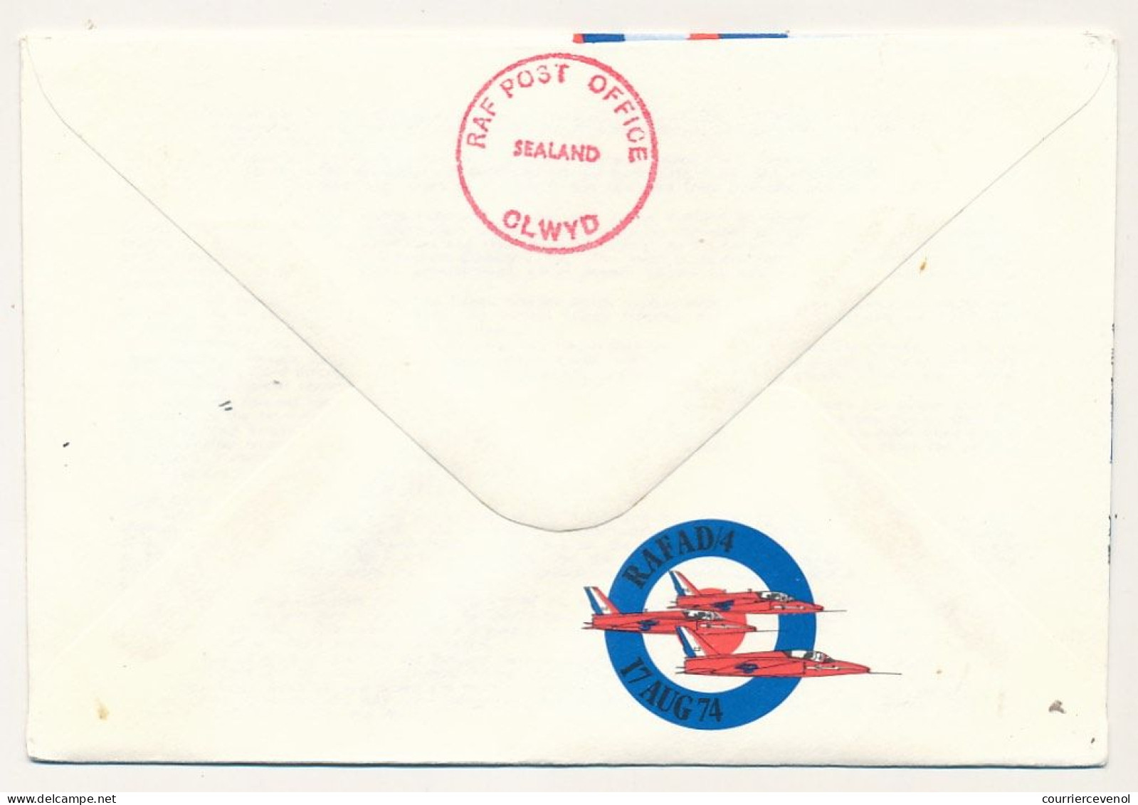 GRANDE BRETAGNE - Env. RAFA Air Display Woodford - British Forces Postal Service - 17 Août 1974 - Covers & Documents