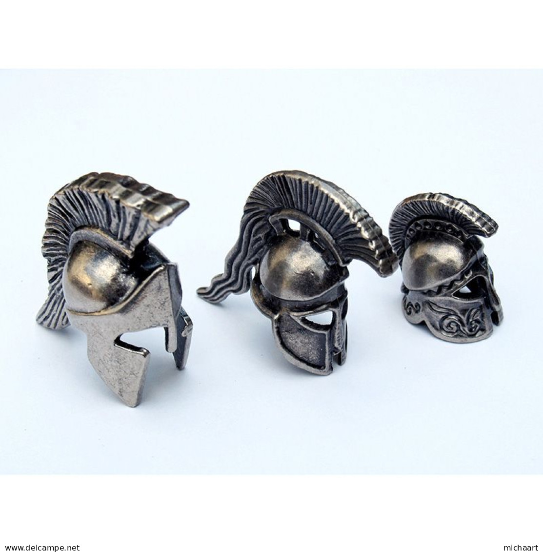 Spartan Helmets Miniature 3 Metallic Greek Set New In Box 00545 - Personen