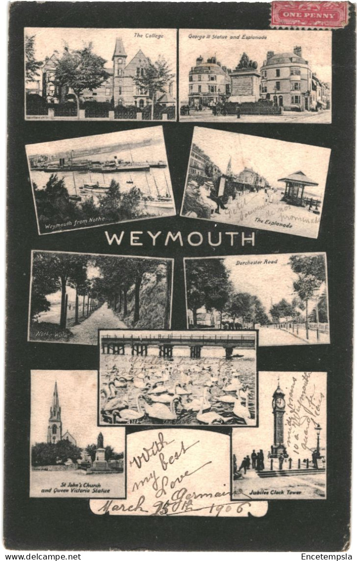 CPA Carte Postale  Royaume Uni Weymouth Multi  Vues 1906 VM67072 - Weymouth