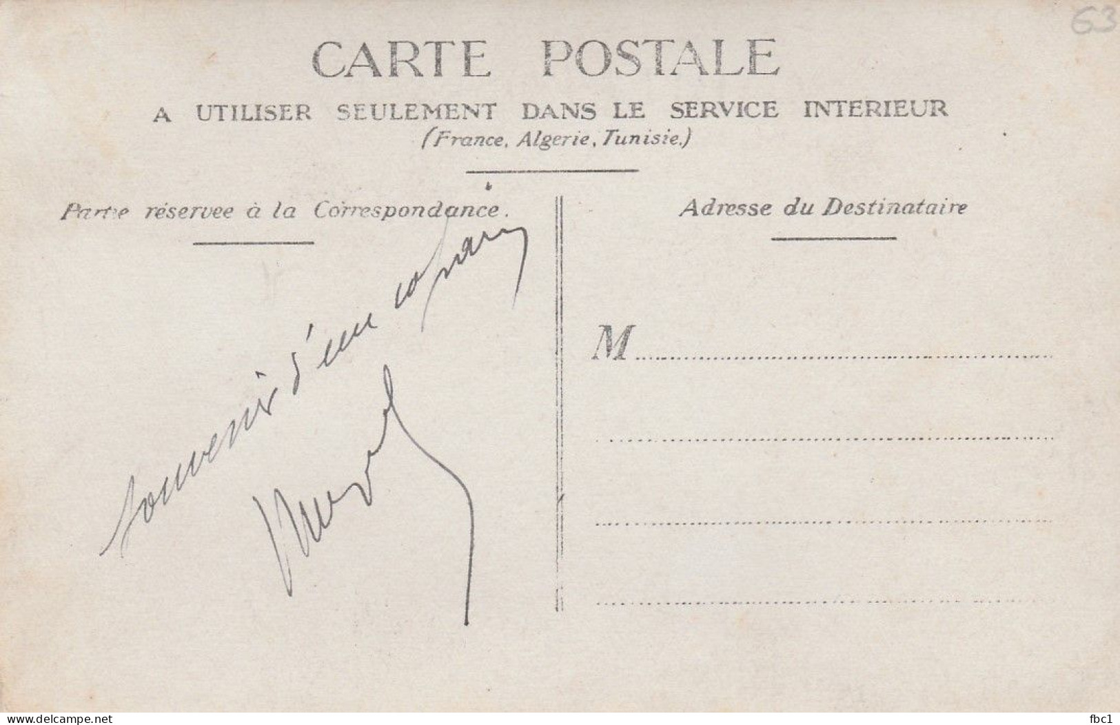 Puy De Dôme - Montaigut En Combraille -  Carte-photo - Classe 1921 - Montaigut