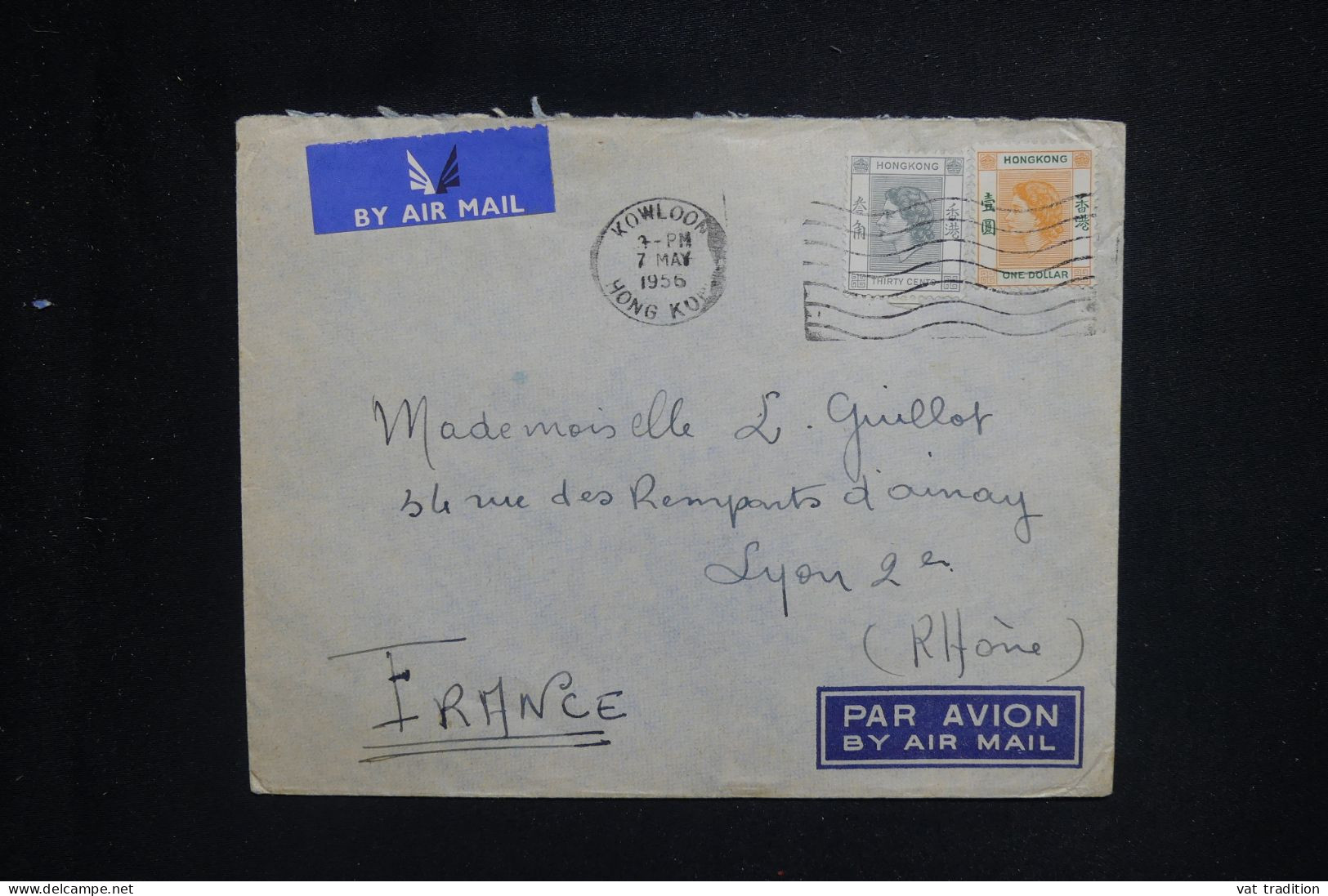 HONG KONG - Enveloppe  Pour La France En 1956 - L 143456 - Cartas & Documentos