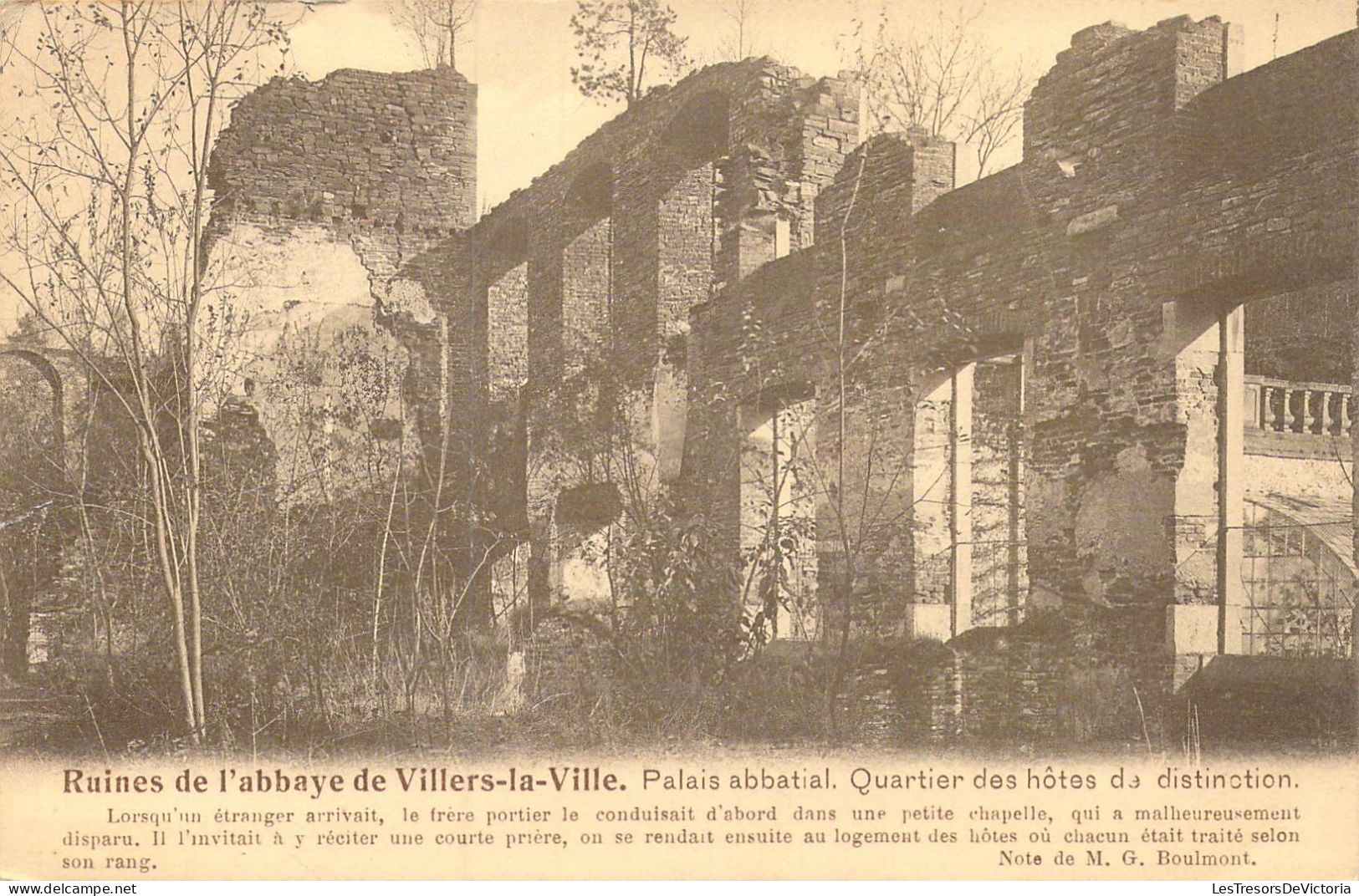 BELGIQUE - Villers-la-Villers - Ruines De L'abbaye De Villers-la-Ville - Palais Abbatial - Carte Postale Ancienne - Villers-la-Ville