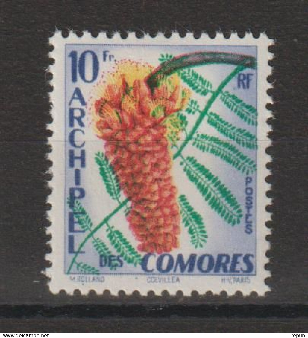 Comores 1958 Fleurs 16, 1 Val * Charnière MH - Unused Stamps