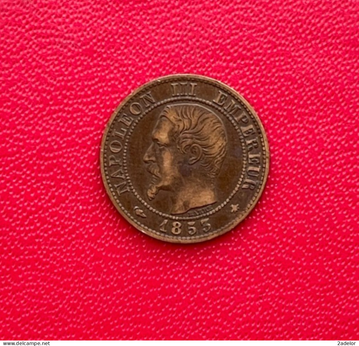 Belle Monnaie De 1 Centime Napoléon III Tête Nue 1853 BB (atelier Strasbourg) - 1 Centime