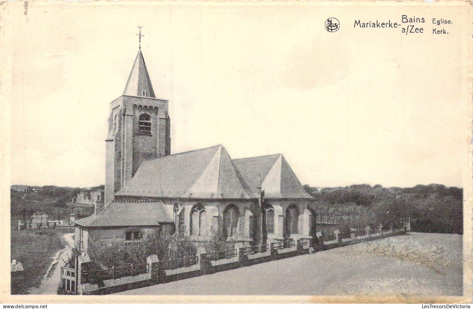 BELGIQUE - Ostende - Mariakerke-Bains - Eglise - Carte Postale Ancienne - Oostende