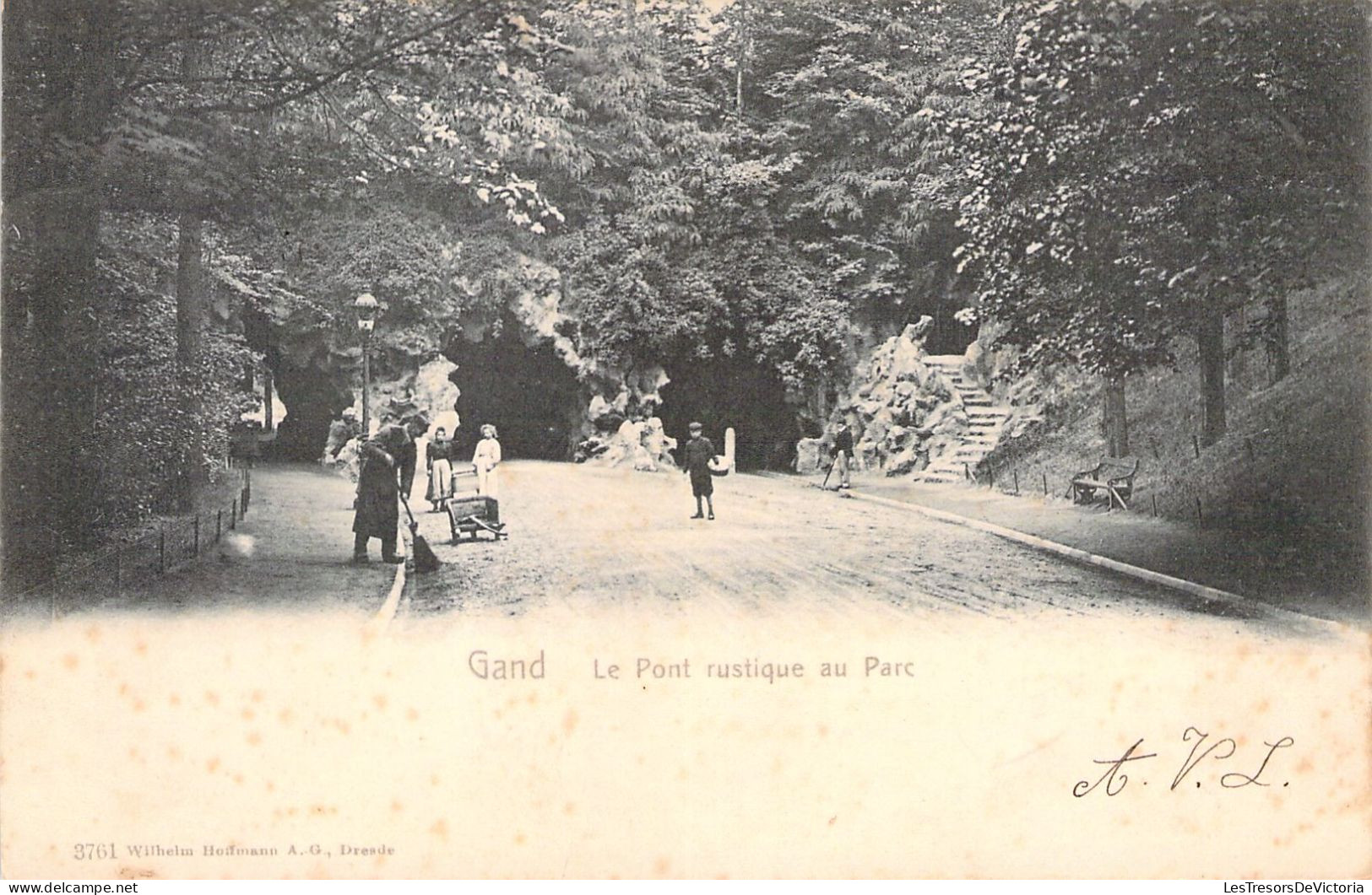 BELGIQUE - GAND - Le Pont Rustique Au Parc - Carte Postale Ancienne - Gent