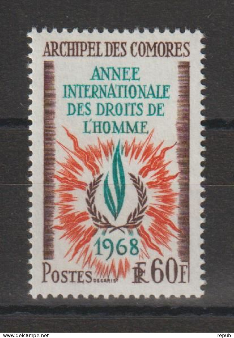 Comores 1968  Droit De L'homme 49, 1 Val ** MNH - Unused Stamps