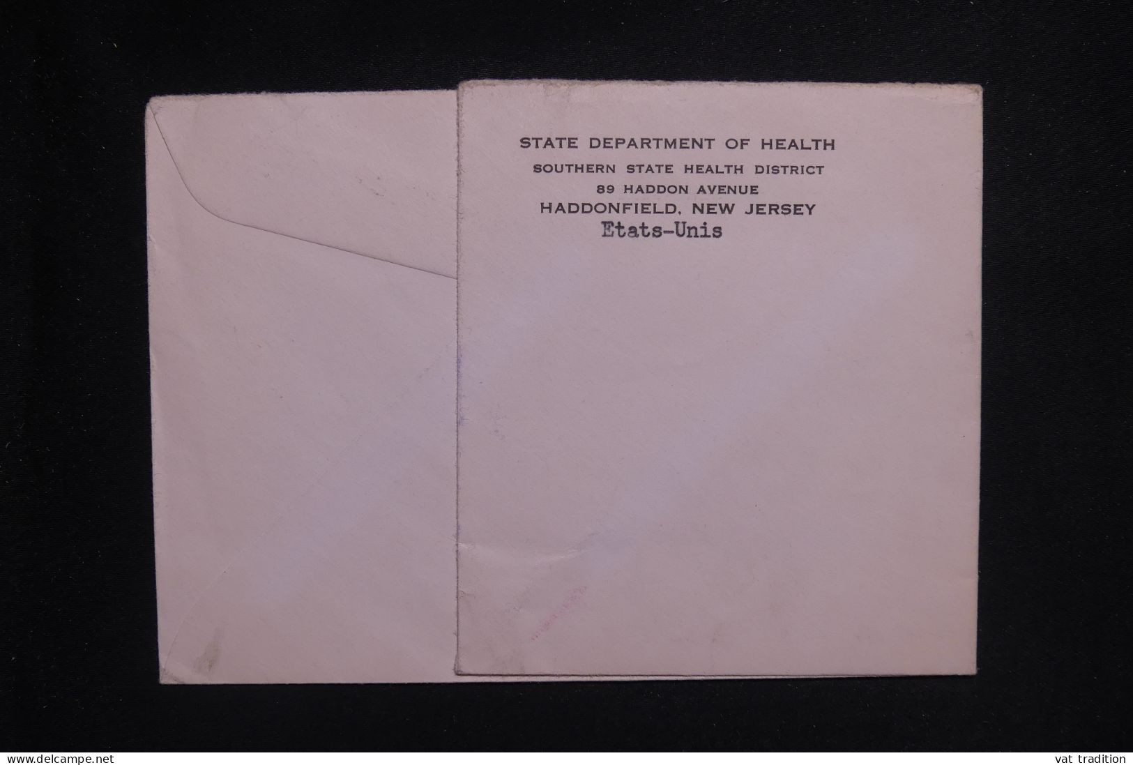 ETATS UNIS - Perforés Sur Enveloppe Commerciale De Haddonfield Pour La France En 1964  - L 143471 - Perforados