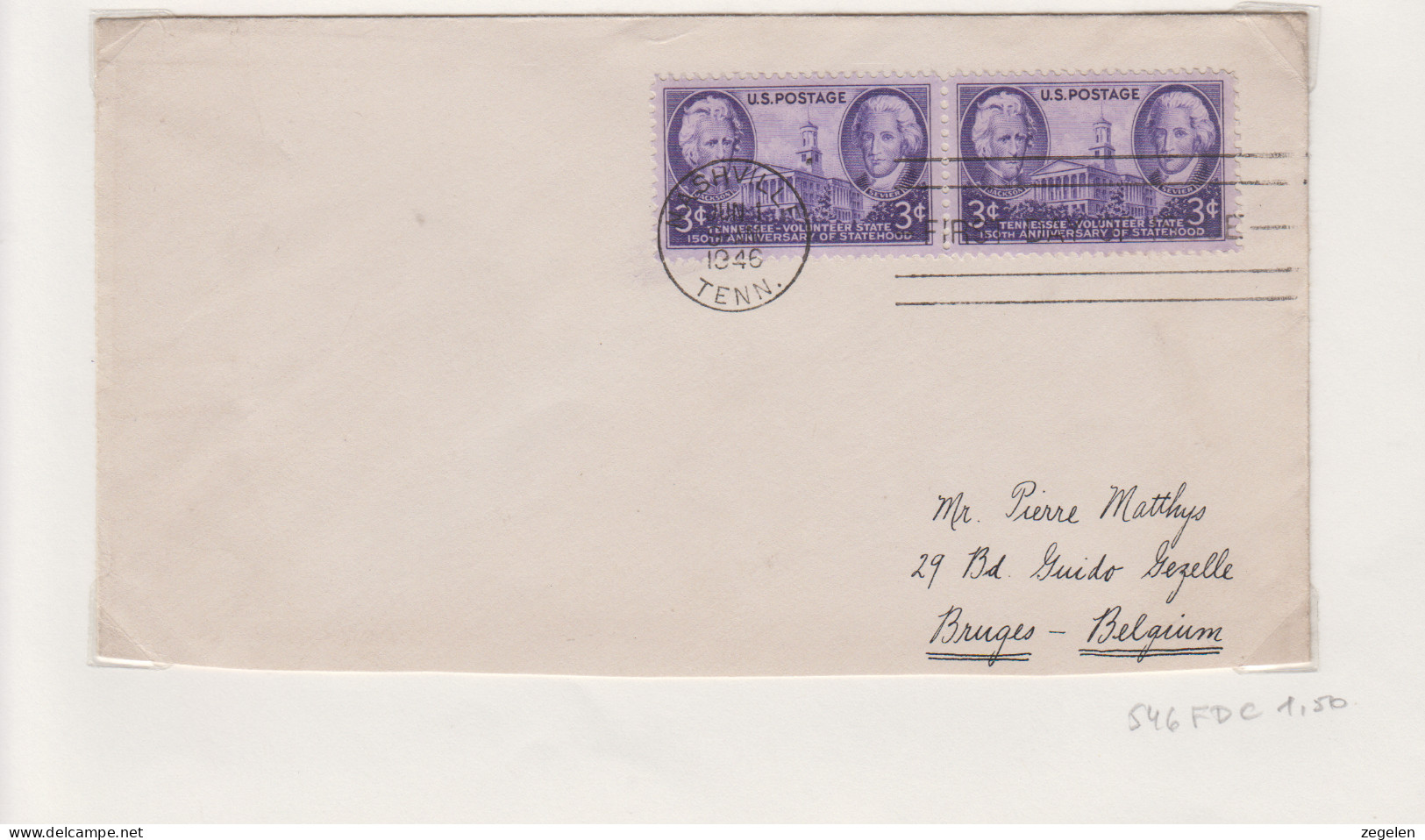 Verenigde Staten  FDC Michel-cat. 546 - 1941-1950